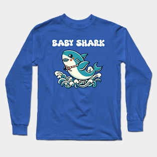 Kawaii Baby Shark Long Sleeve T-Shirt